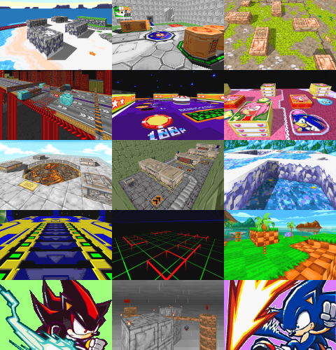 Super Fleetway Sonic over Chaos [Sonic Battle] [Mods]