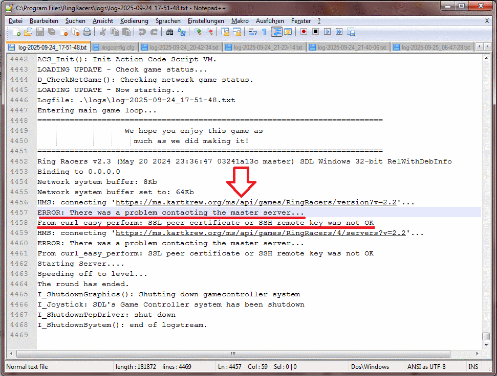 Fix unreachable Master Server on Windows 7 (SSL curl error) | SRB2 ...