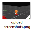 A screenshot of a file appropiately named 'upload screenshots.png'