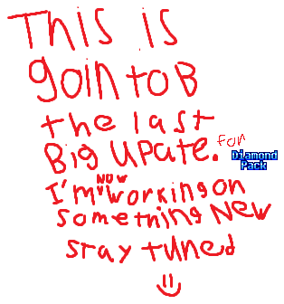 This is going to be the last big update for Diamond-Pack. I'm now working on something new, stay tuned. :)