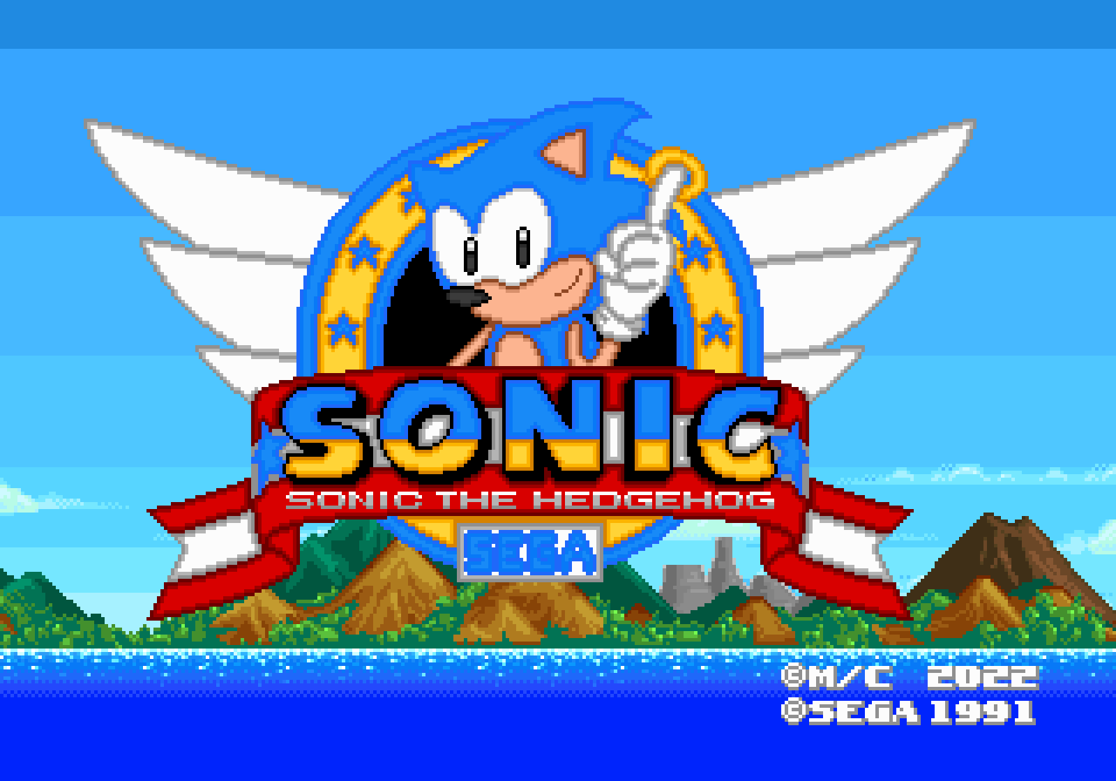 Sonic The Hedgehog Revamped Title Screens