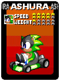 Ashura. Speed 9, Weight 1.