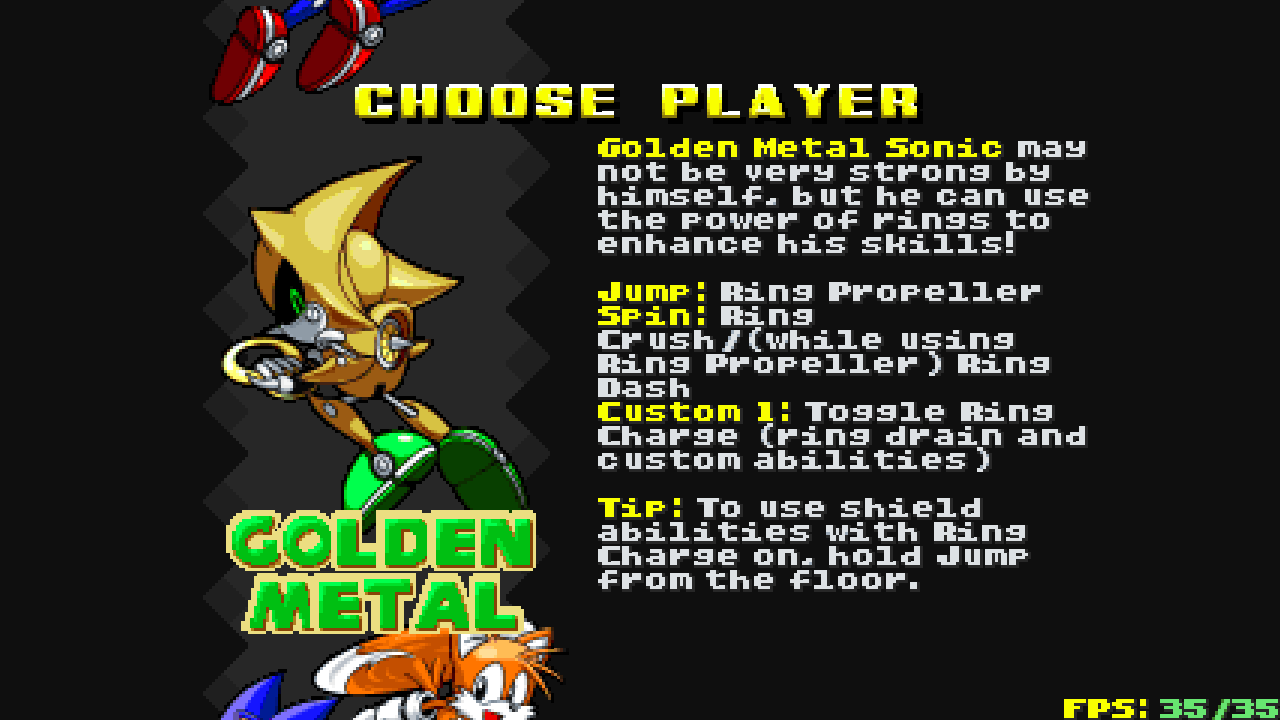 Sonic Robo Blast 2 - Golden Metal Sonic 