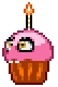 Mr. Cupcake: This cupcake is a distinctive and quirky little object, bringing a unique blend of sweetness to your race. Also likes to nibble fingers, so keep an eye on it.