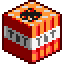 TNT - A stack of dynamite sticks strapped around to form a block. It can be primed to explode and chaos havoc.