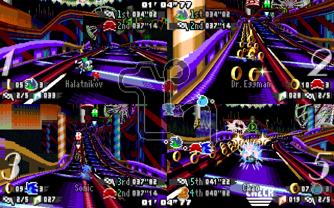 Splitscreen mode: 'hybrid', Lap time: 'list_vs'