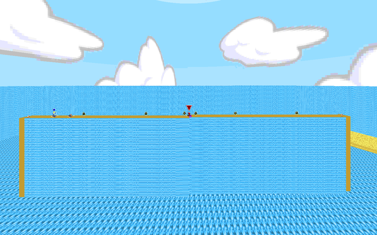 Spinarak, Samurott, and Motobug on the Balance Beam in Battle Mode
