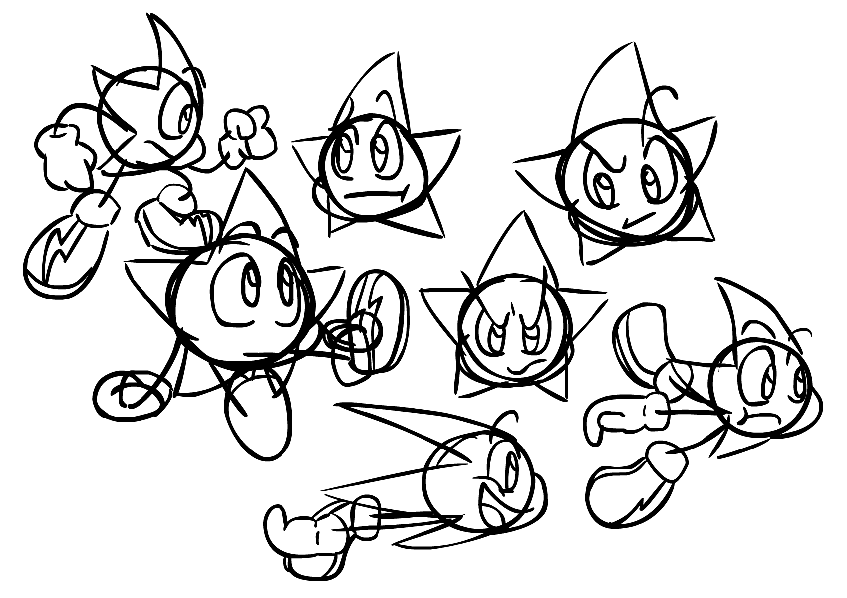 Ristar sketches.png