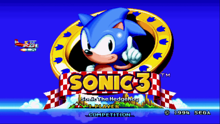 Sonic 3 Title Screen Sonic Mania Remake.png