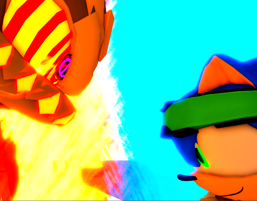 sonic up against a flame type vrax.png