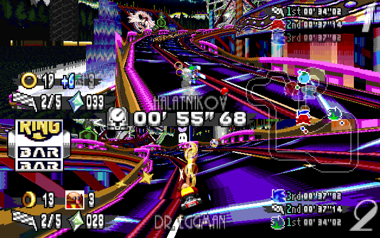 hybrid (2p) with lap time set to 'list_vs'