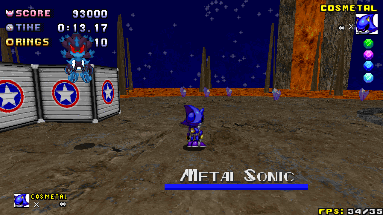 Sonic Robo Blast 2 - Cosmic Metal Sonic (or Cosmetal) 