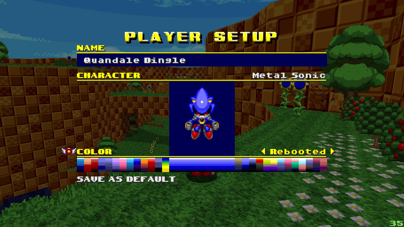 Metal Sonic Rebooted Sega Genesis Video Game 