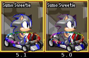 The purple at the end was removed and the blue is now more obvious.