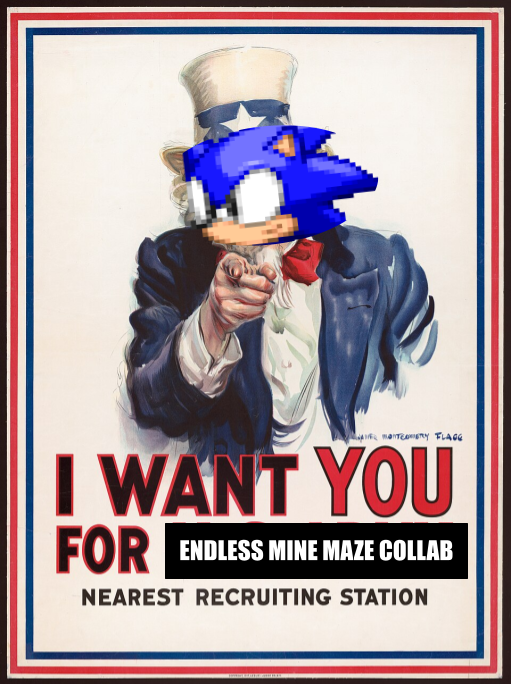 uncle sonic wants you for endless mine maze collab.png
