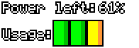 Power Usage UI: A user interface to show how much power you have left and how much you are using. Try your best to conserve it before reaching 6AM.