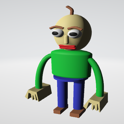 definitley not crappy p3d model of baldi